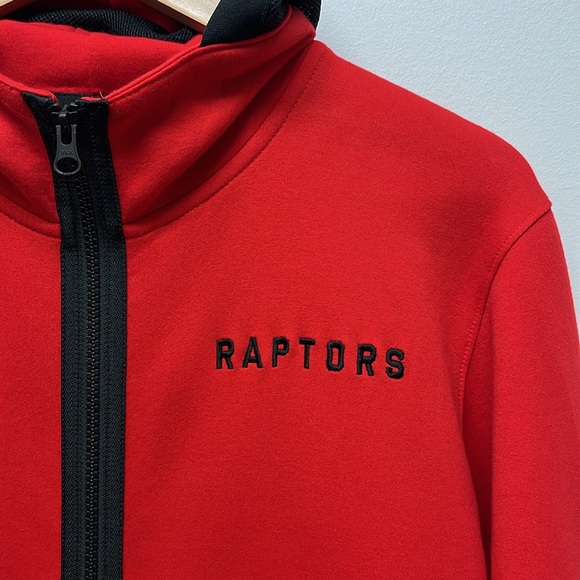 Toronto Raptors Nike Authentic Showtime Performance Full-Zip Hoodie Jacket Red - Picture 3 of 15